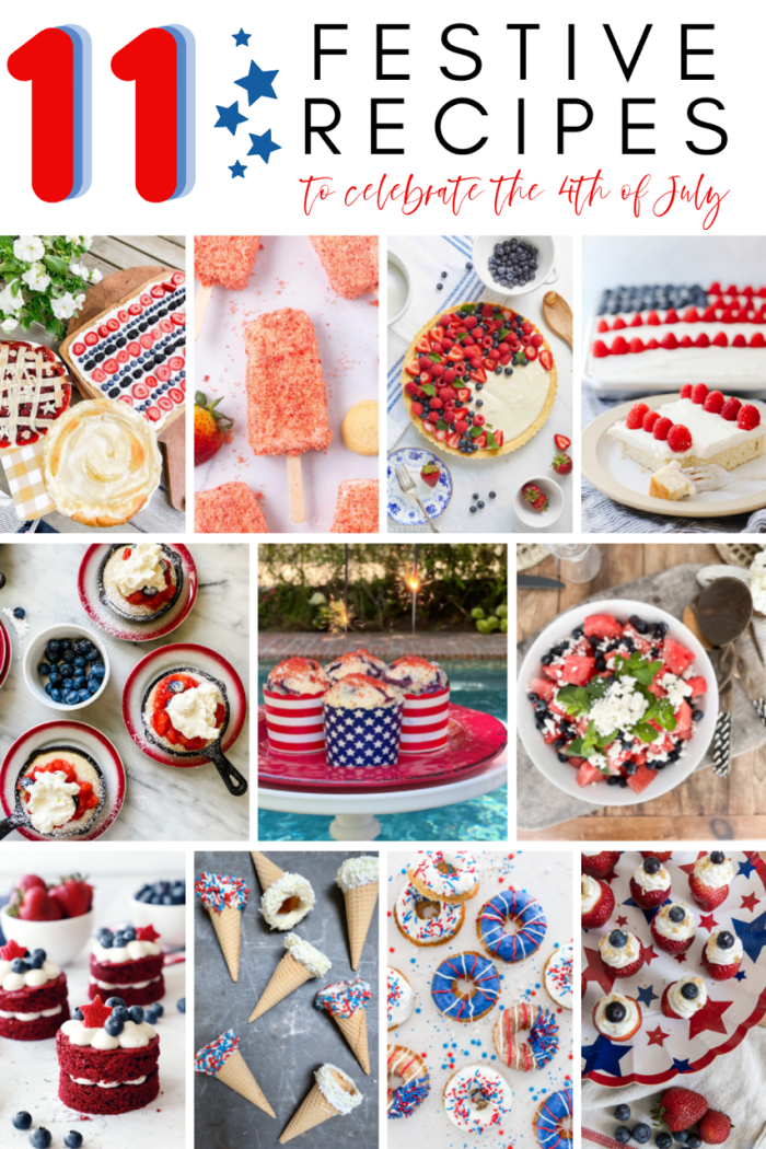 Patriotic Fruit Pizza Dessert - Semi-homemade and so easy to make!