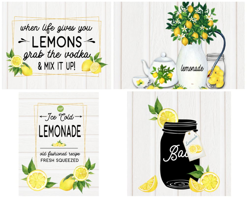 Free Lemonade Printables from Michelle at Our Crafty Mom 