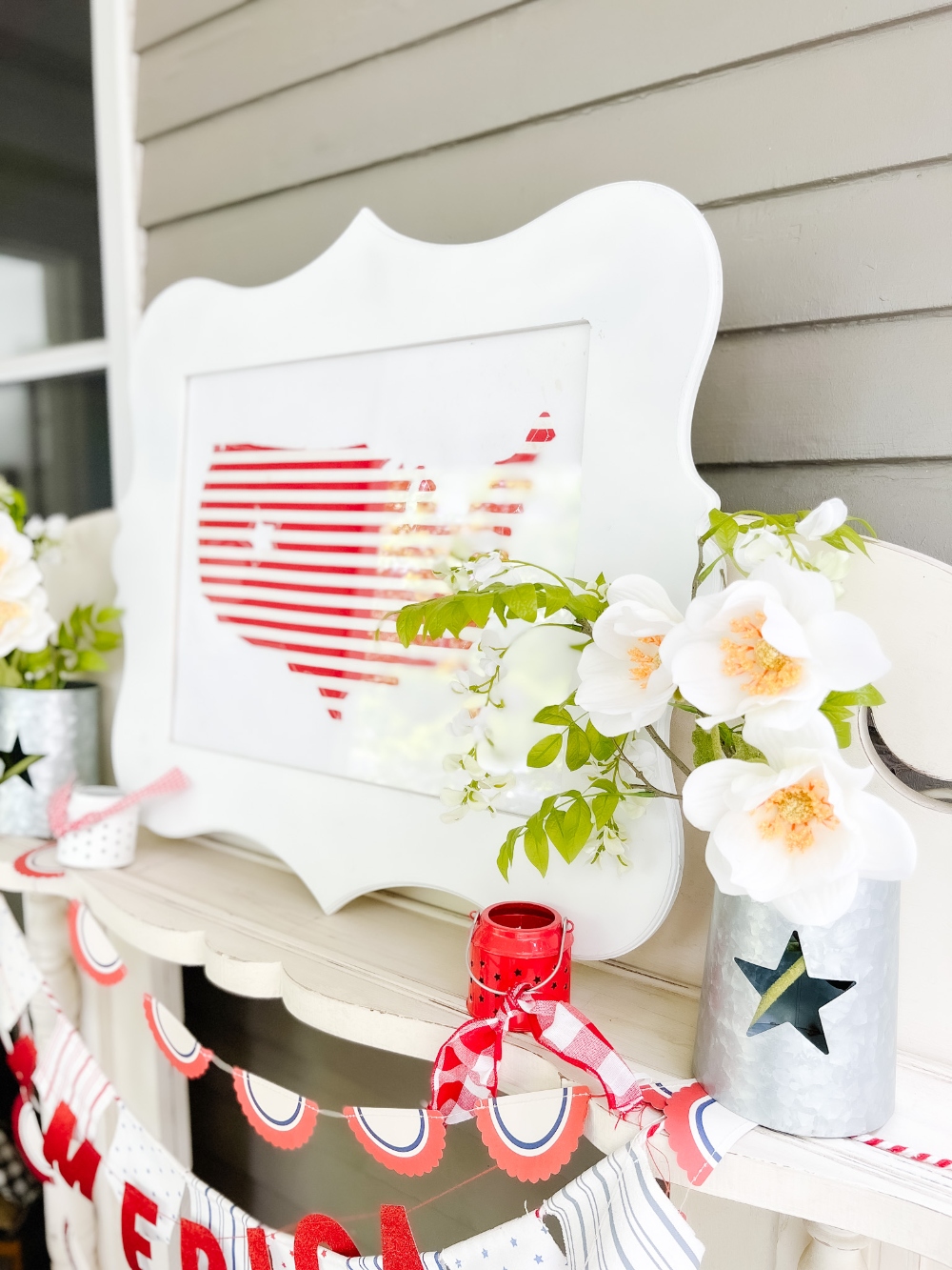 Easy Patriotic Outdoor Decorating. Give your home extra curb appeal with these easy DIY patriotic porch and patio ideas! 