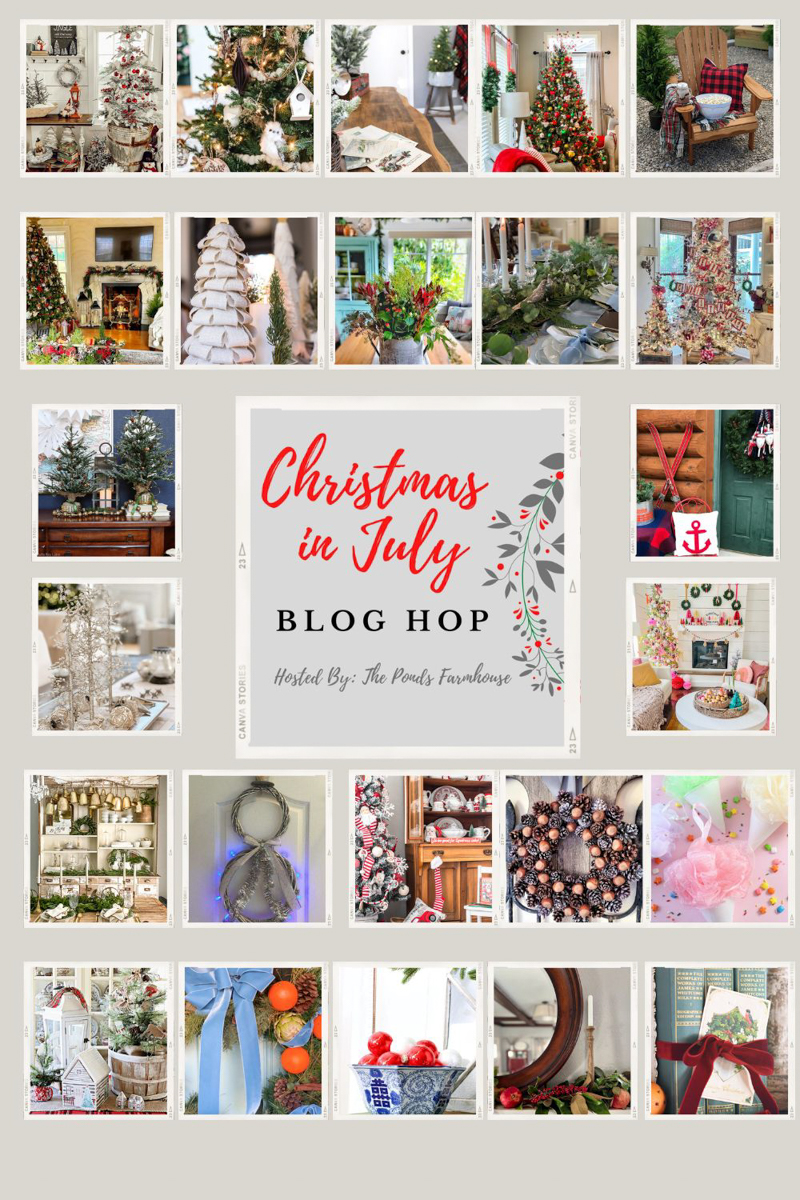 Christmas in July decorating, organizing and gift ideas.