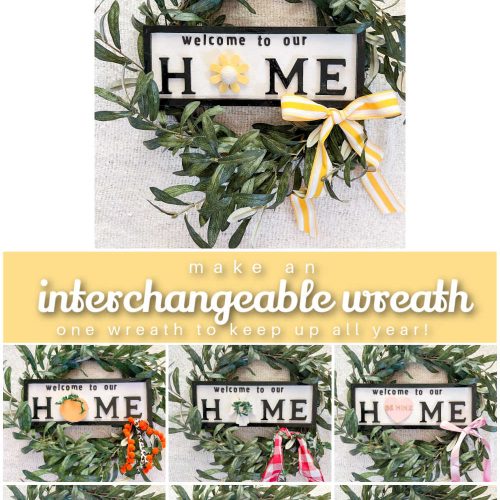 Year round interchangeable wreath