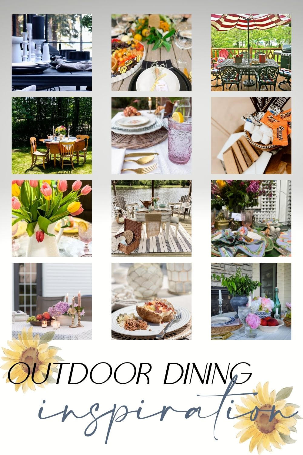 Summer Honey-Themed Outdoor Dining. Celebrate warm weather and summer with a honey-themed dinner, handmade beehives, honey dipper gift and bee-themed dessert board! 