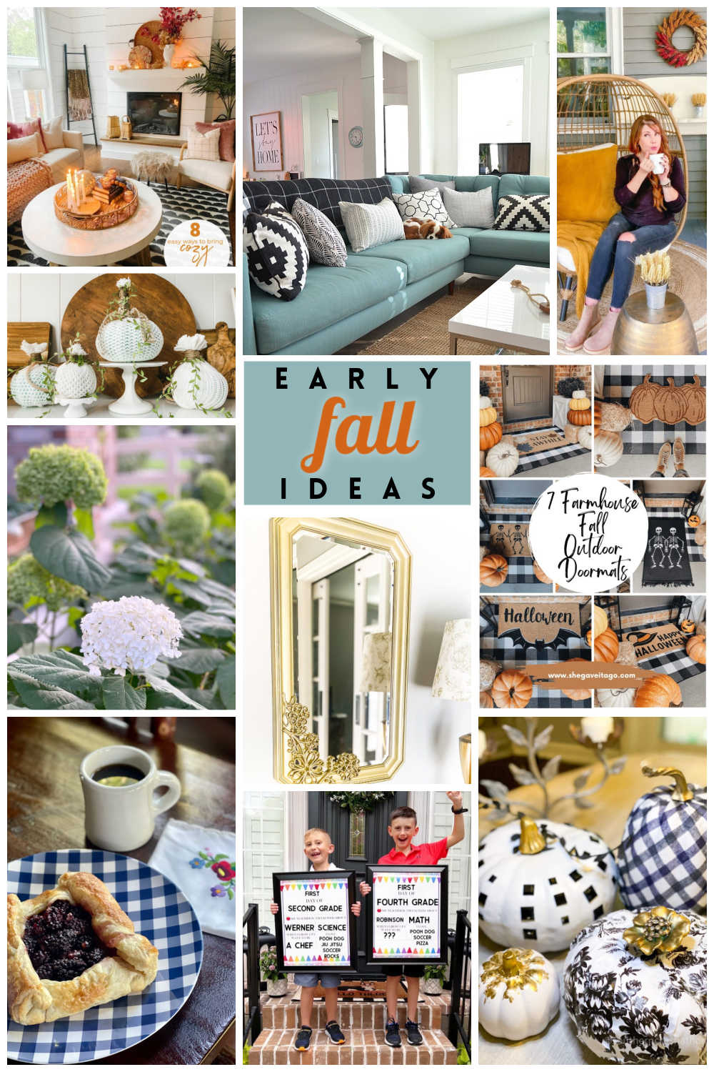 Early Fall Home Ideas! Get ready for Autumn with these easy ways to transition your home from summer to fall! 