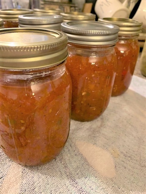 how to can homemade salsa 