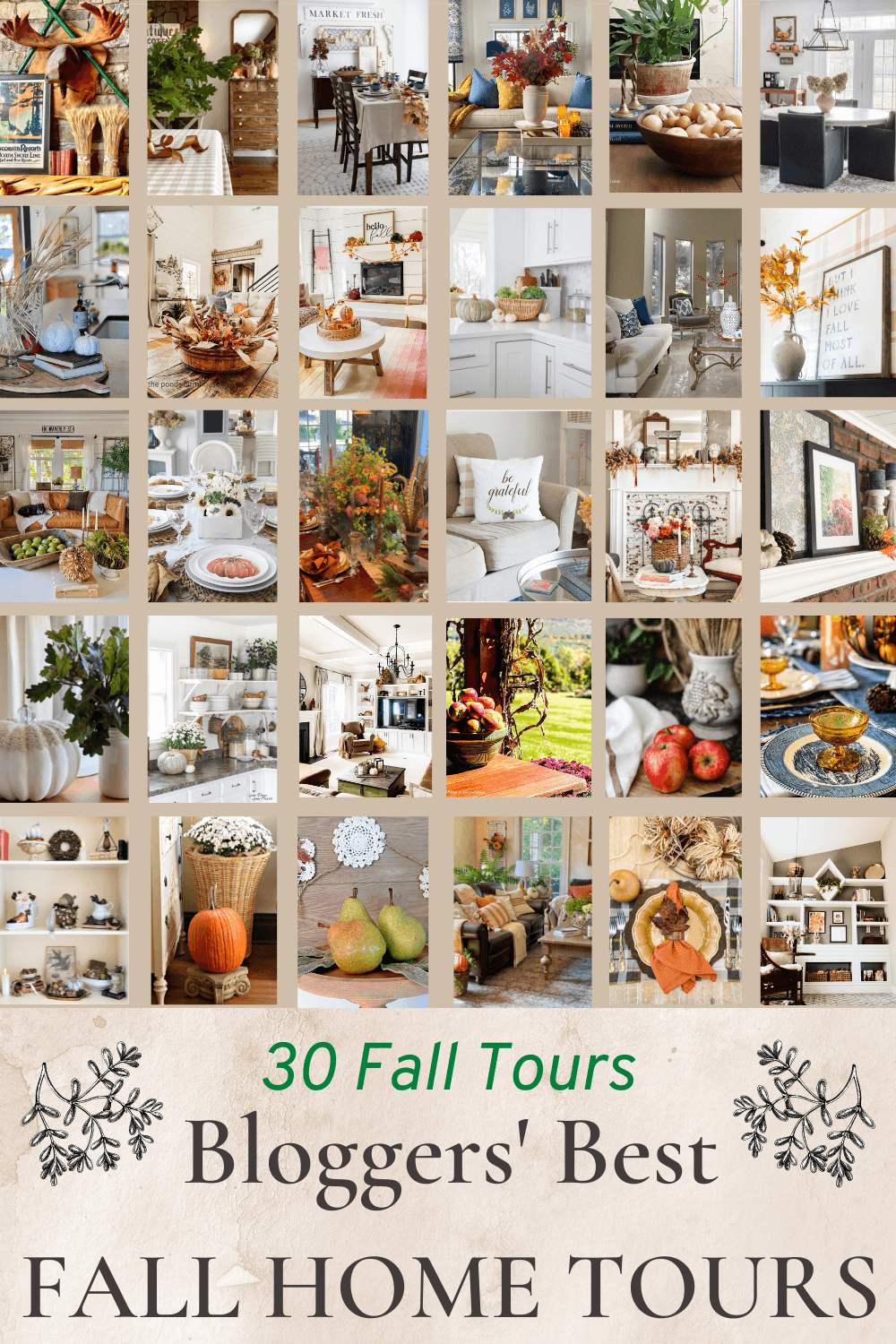 30 bloggers best fall home tours 