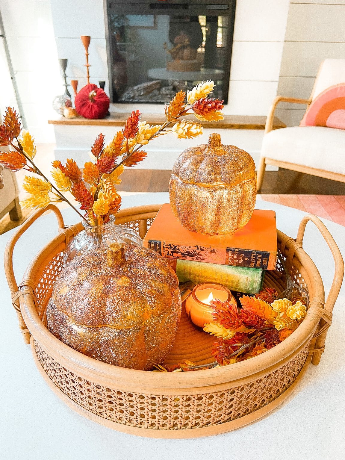 Pottery Barn Inspired Amber Pumpkin Cloches for 95 off!