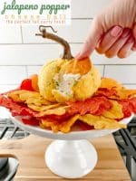 Jalapeno Popper Pumpkin-Shaped Cheese Ball