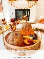 Pottery Barn Inspired Amber Pumpkin Cloches