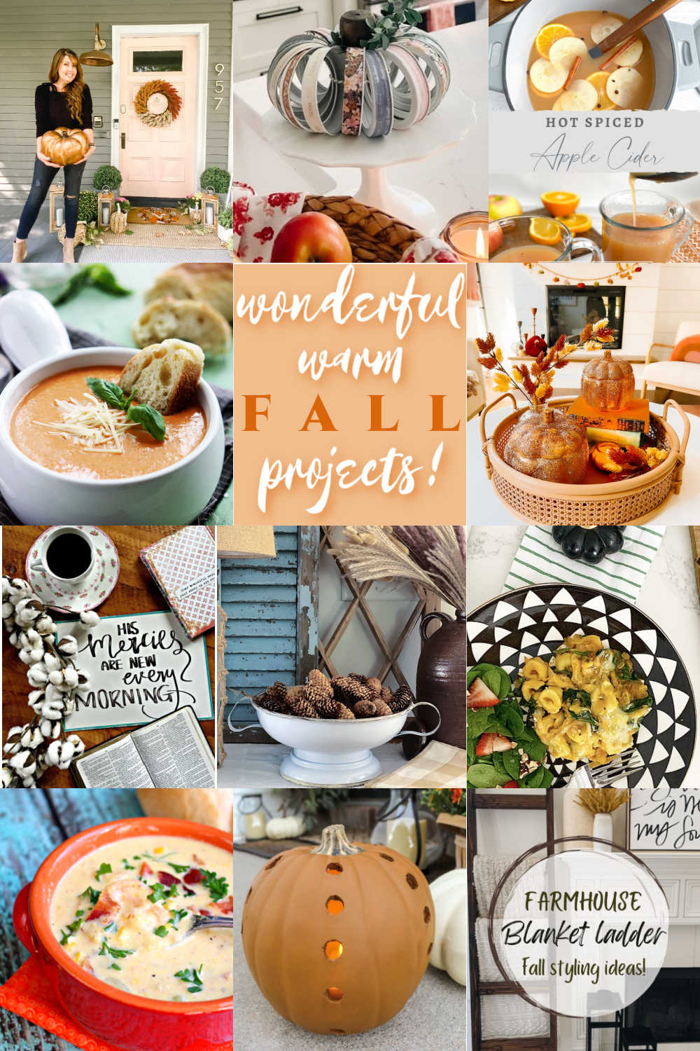 Wonderful Warm Fall Projects. Turn on the warmth at your house with these easy warm and cozy fall projects! 