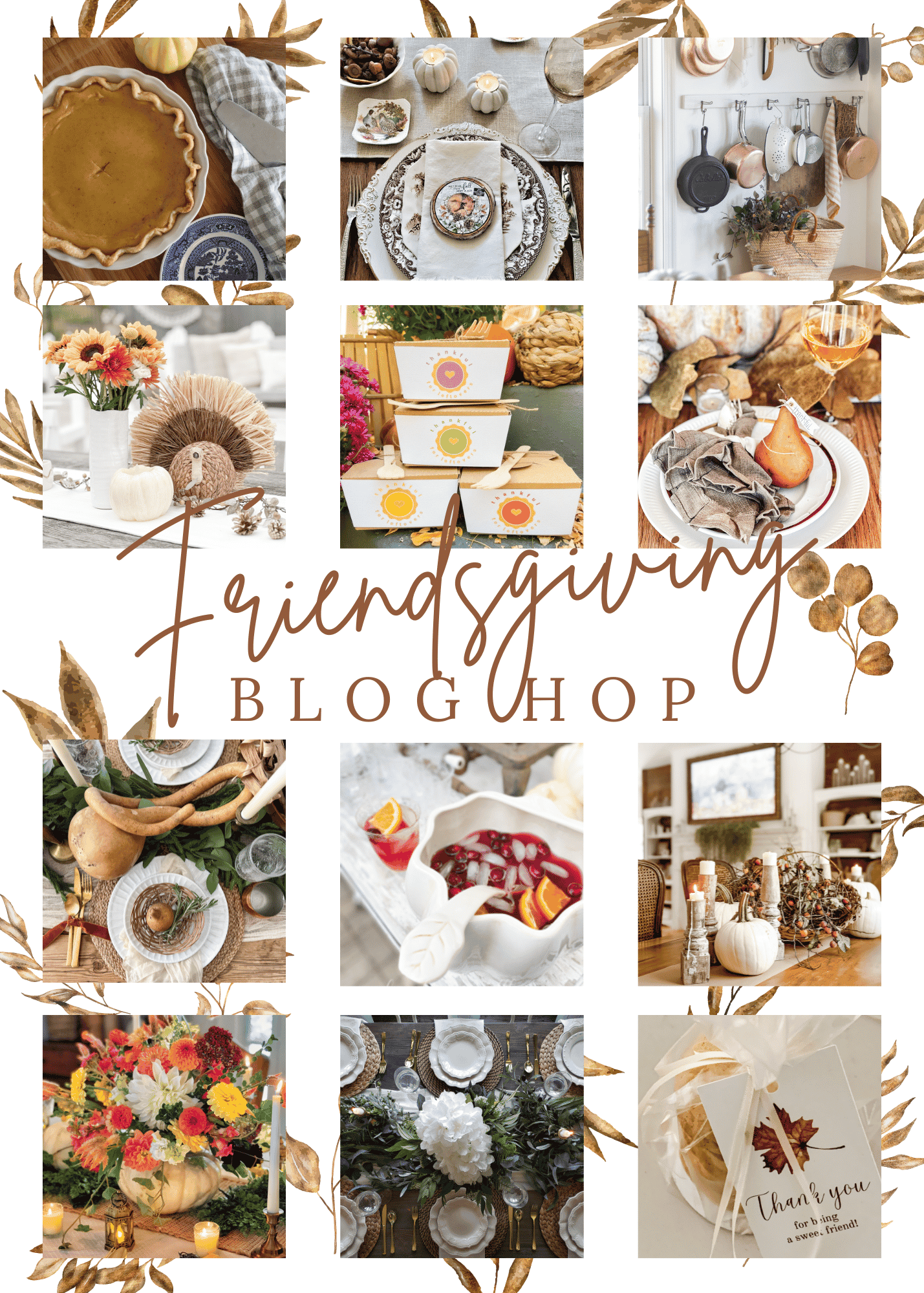 12 Friendsgiving Recipes, DIY, Decorating and Printables! 