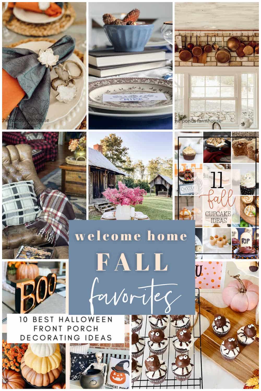 Welcome Home Saturday - October Favorites! The weather is getting cooler, warm up your home with these October DIY Ideas! 