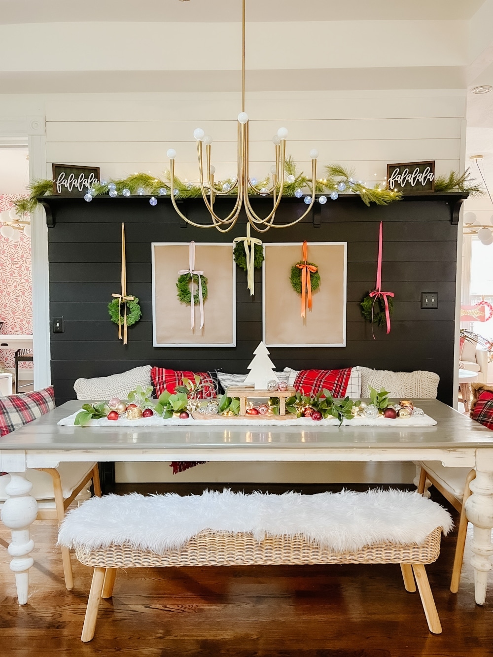 1891 Cottage Bright Holiday Tour. I'm sharing some easy ideas to bring happy colors to your home this holiday season! 