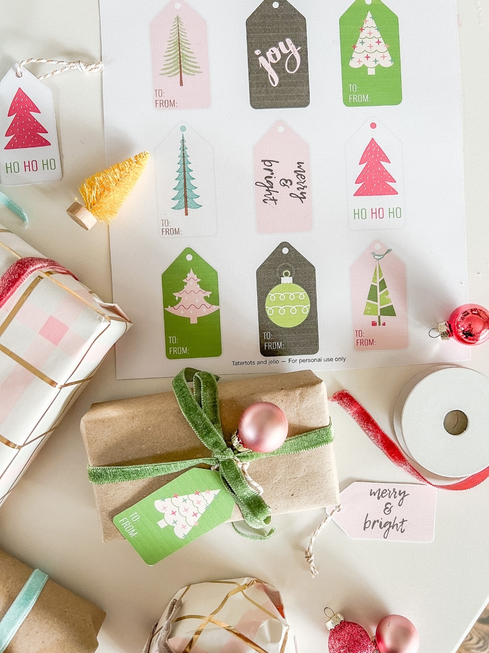 9 Bright Printable Holiday Gift Tags. Add some bright holiday tags to your gifts this year. These free bright and colorful printable tags are so easy to download, print off and add to your gifts this year! 