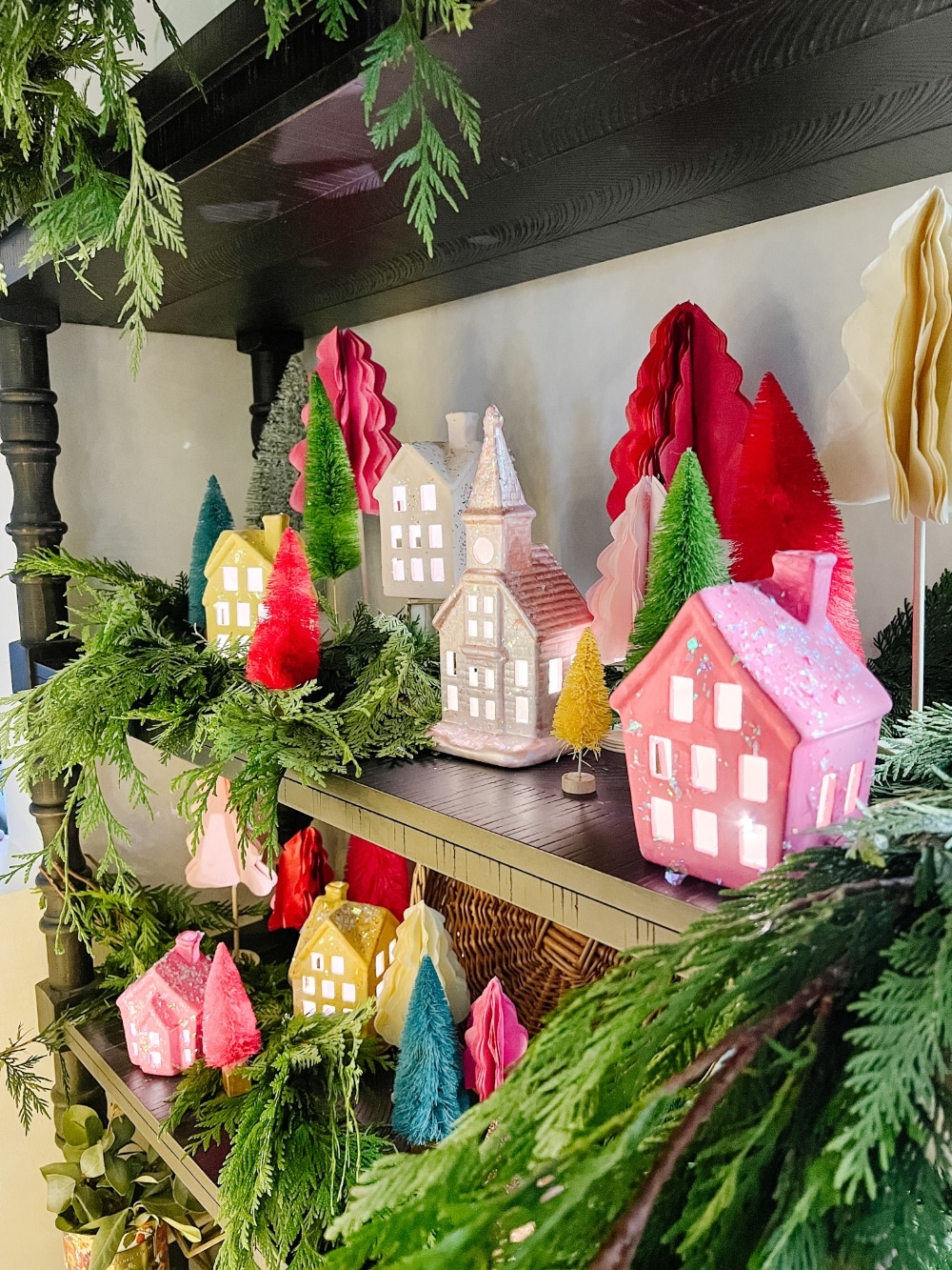 1891 Cottage Bright Holiday Tour. I'm sharing some easy ideas to bring happy colors to your home this holiday season! 