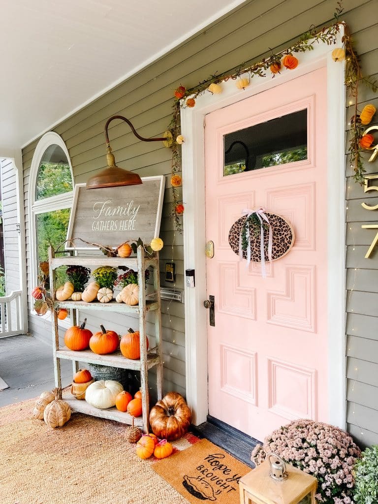 My THRIFTED Thanksgiving Porch 