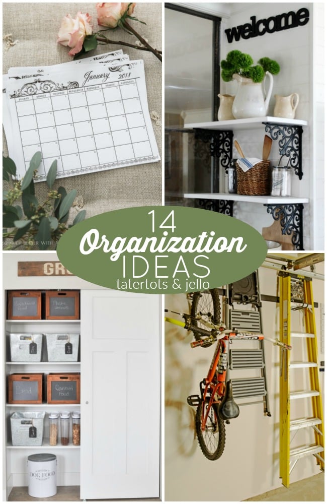 14 ways to make your home tidier and more organized.
