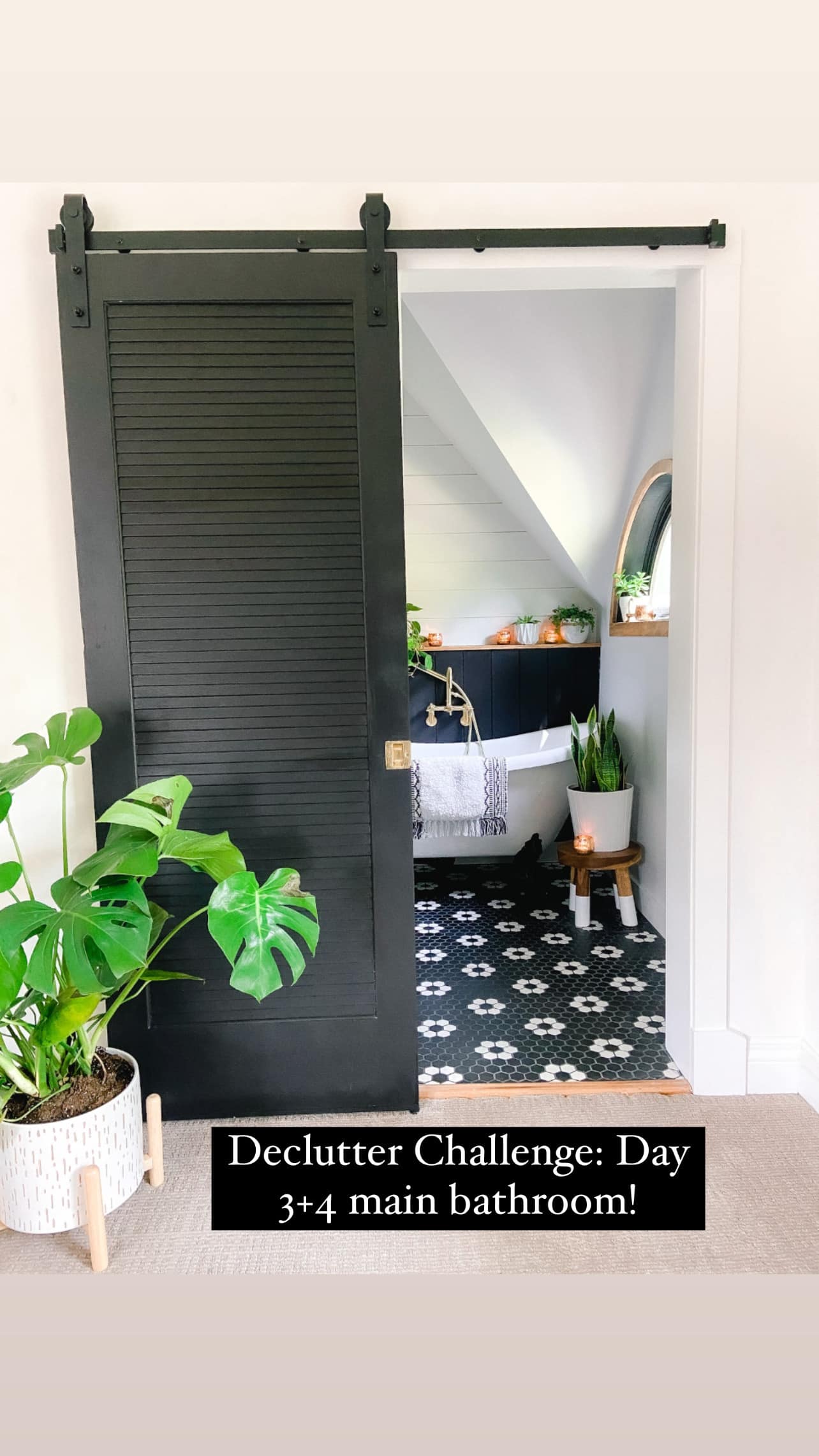 It felt so good to deep clean our bathroom. I scrubbed the floors, tub, sink and organized the drawers, cabinet and baskets! 