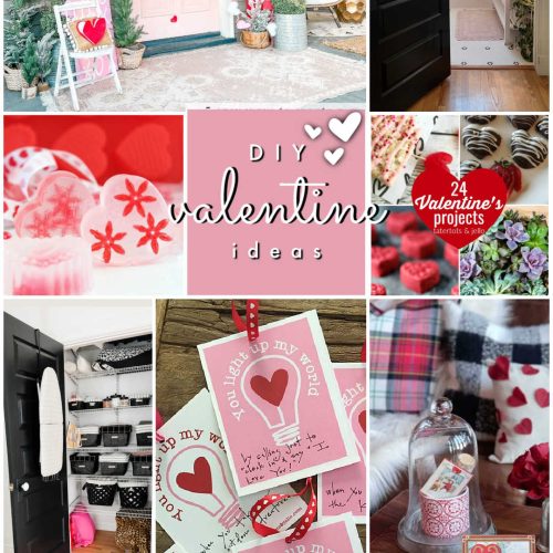 DIY Valentine Ideas! Brighten up your home this year with these easy DIY Valentine decorating, craft and recipe ideas!