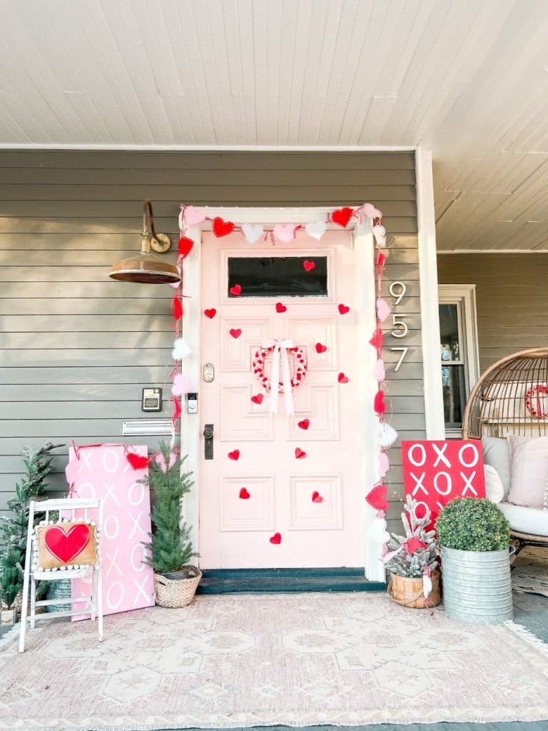 Easy DIY Valentine's Day Porch