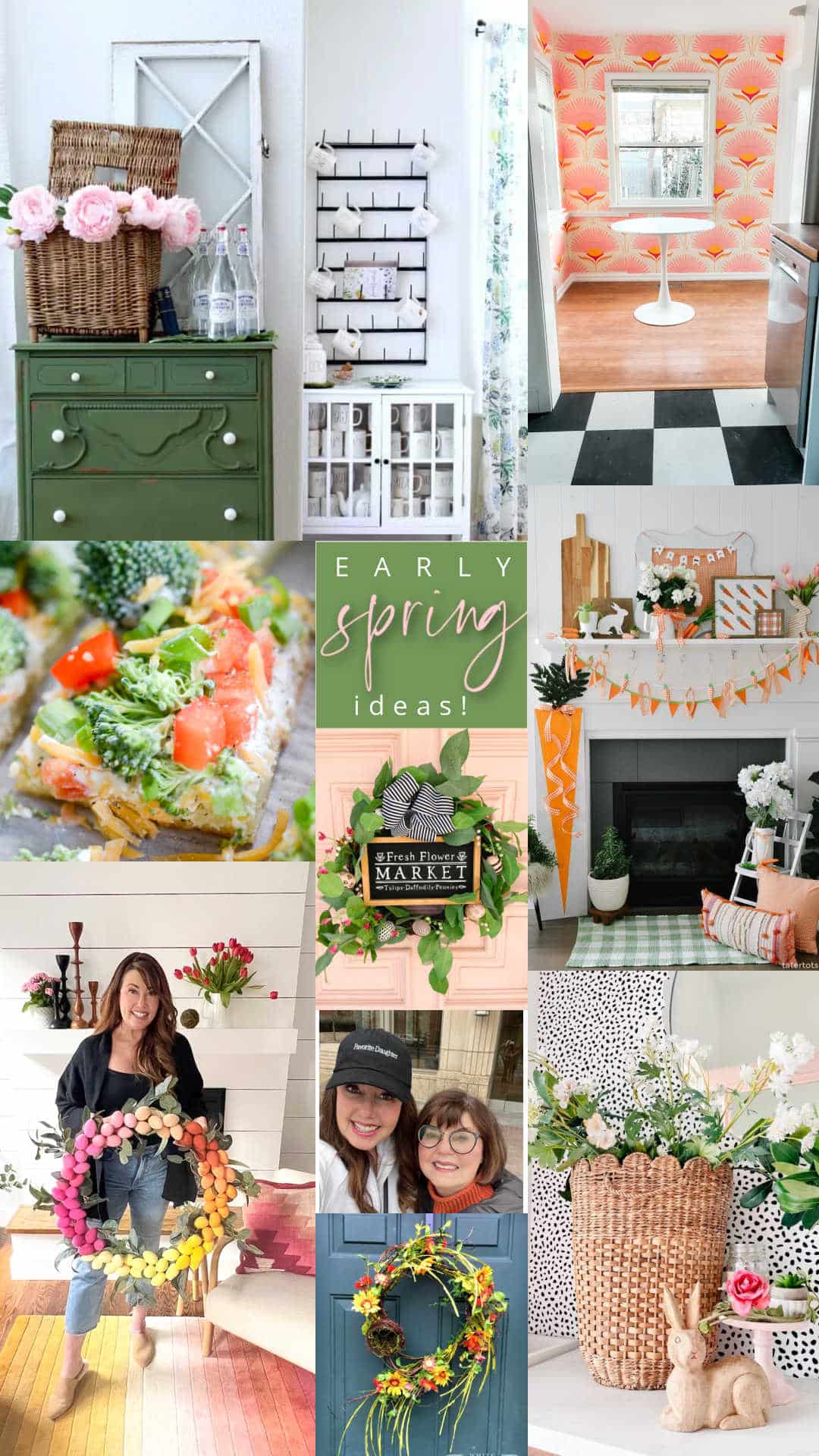 Early Spring Ideas! Get ready for warmer weather for your home with these beautiful spring ideas.