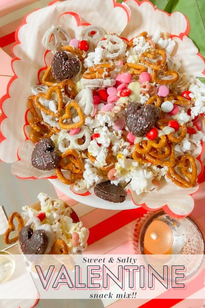 Sweet and Salty Valentine Snack Mix