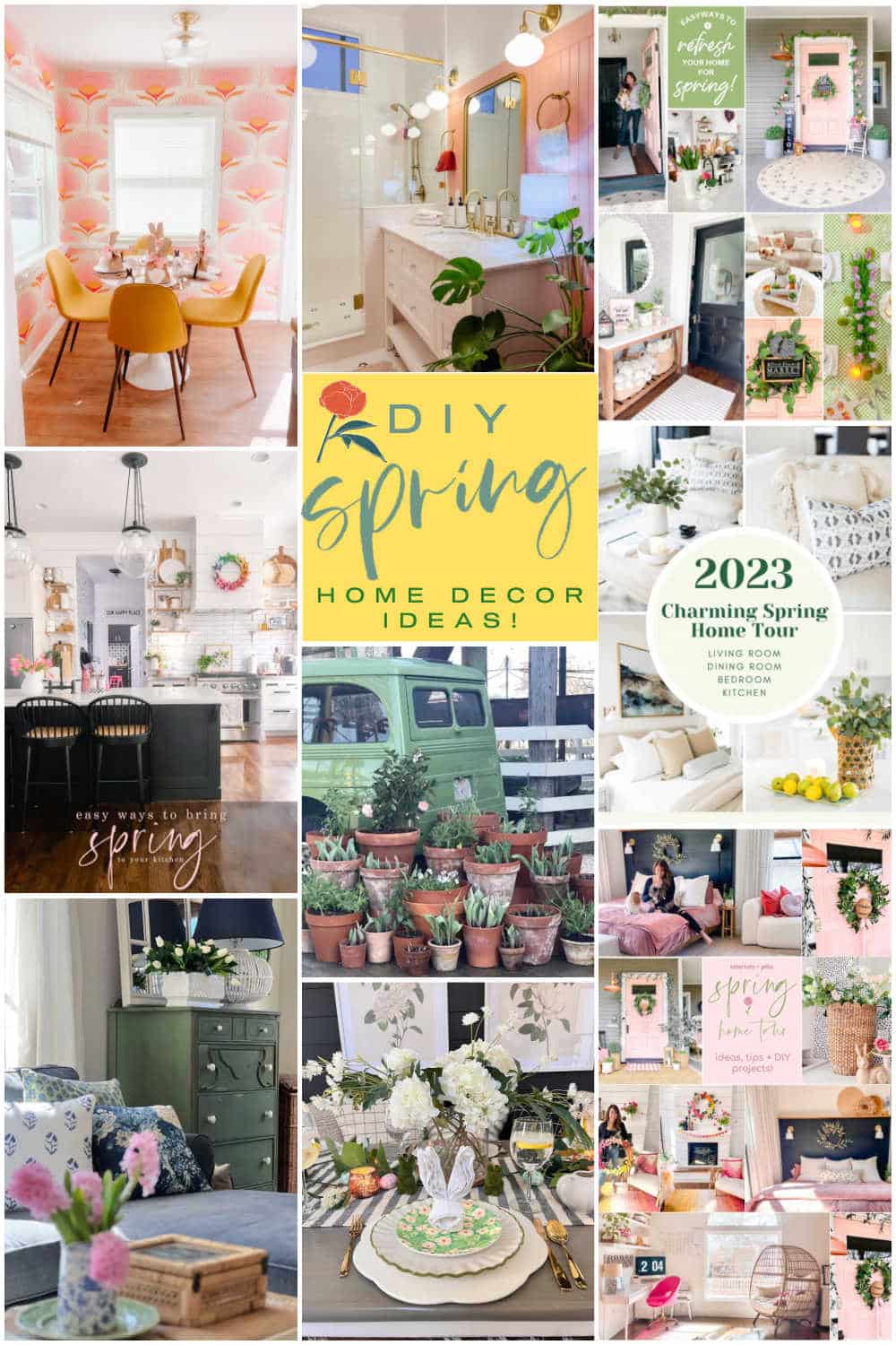 Spring Home Decor Ideas. Spruce up your home for Spring with these easy decor and DIY ideas!