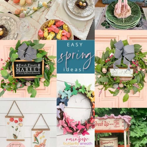 Spring DIY Faux Fruit Wreath - zevy joy