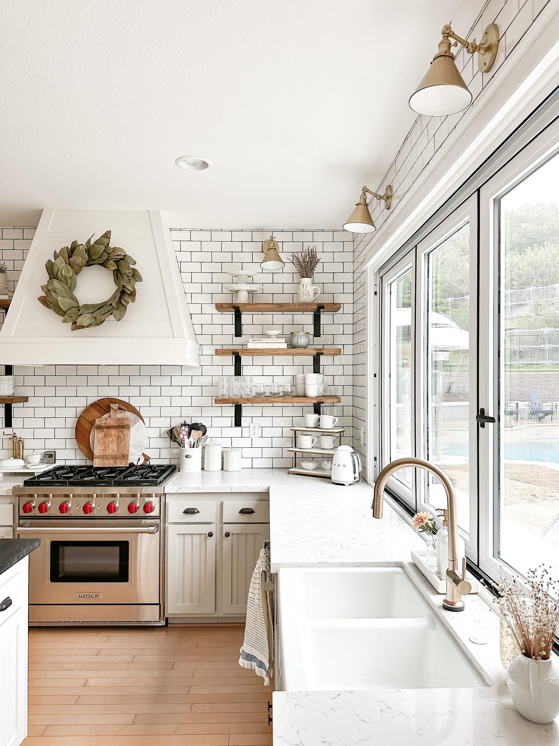 Open shelves are a controversial kitchen addition.  This post gives you all the reasons you should install them in your kitchen.