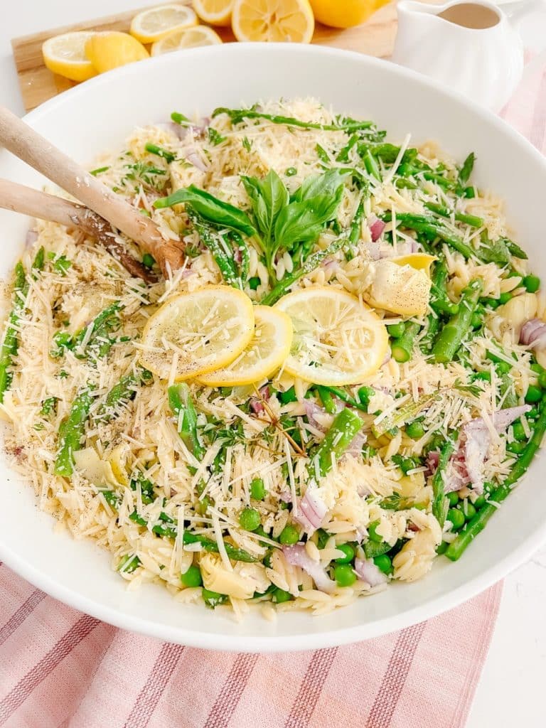 Lemon Orzo Pasta Salad the perfect salad for warm weather!