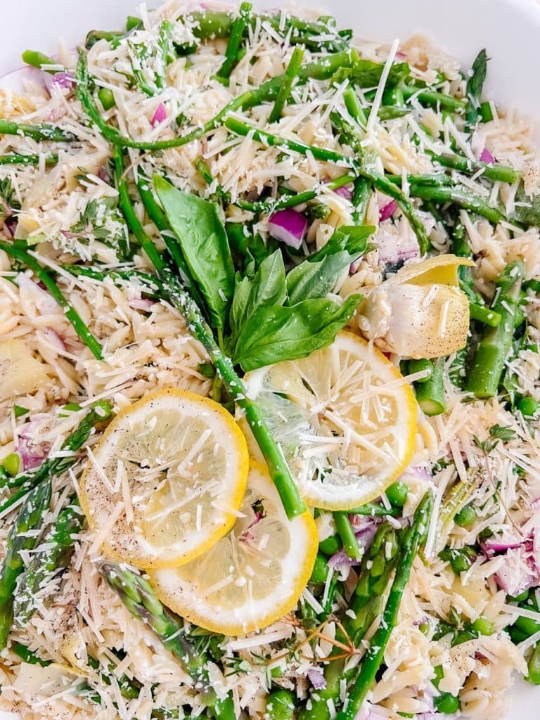Lemon Orzo Pasta Salad the perfect salad for warm weather!
