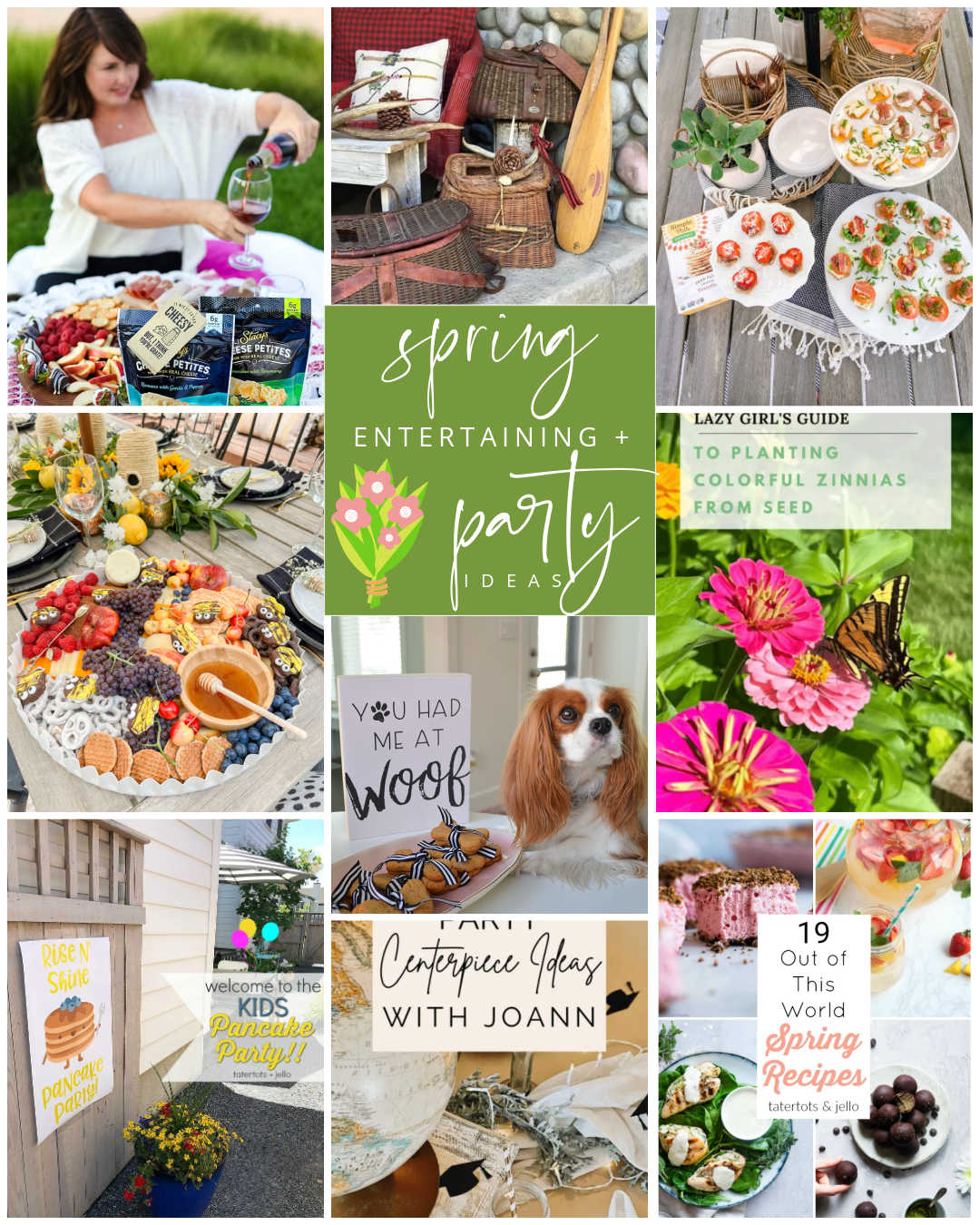 Spring Entertaining and Party Ideas. Get ready for Spring parties and entertaining with these beautiful and tasty ideas!