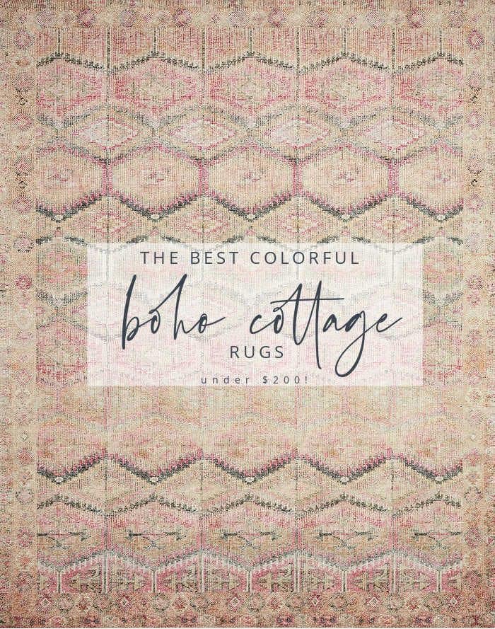 12 Colorful Boho Cottage Rugs
