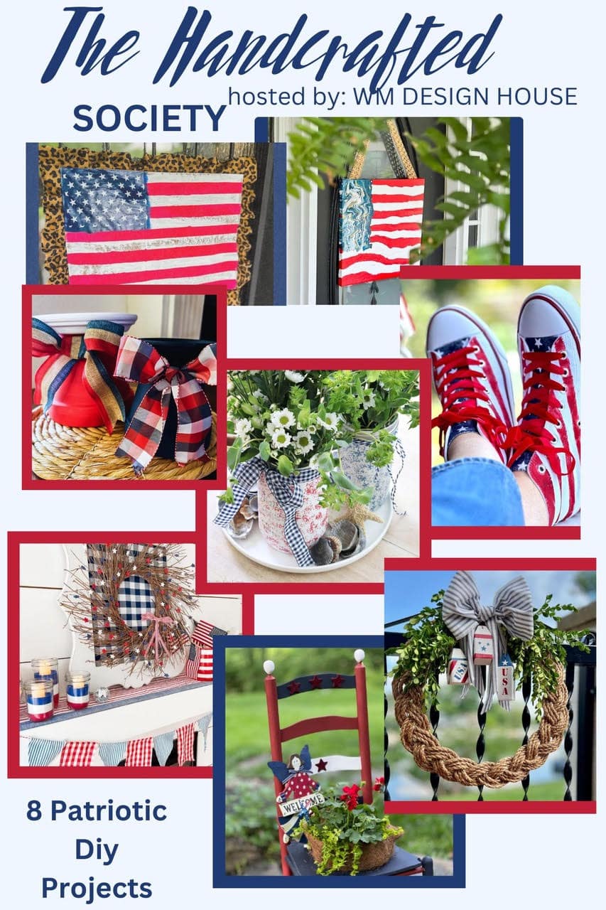 Patriotic Red White and Blue Star Wreath. Celebrate summer with this easy and adorable wreath using wood stars. 