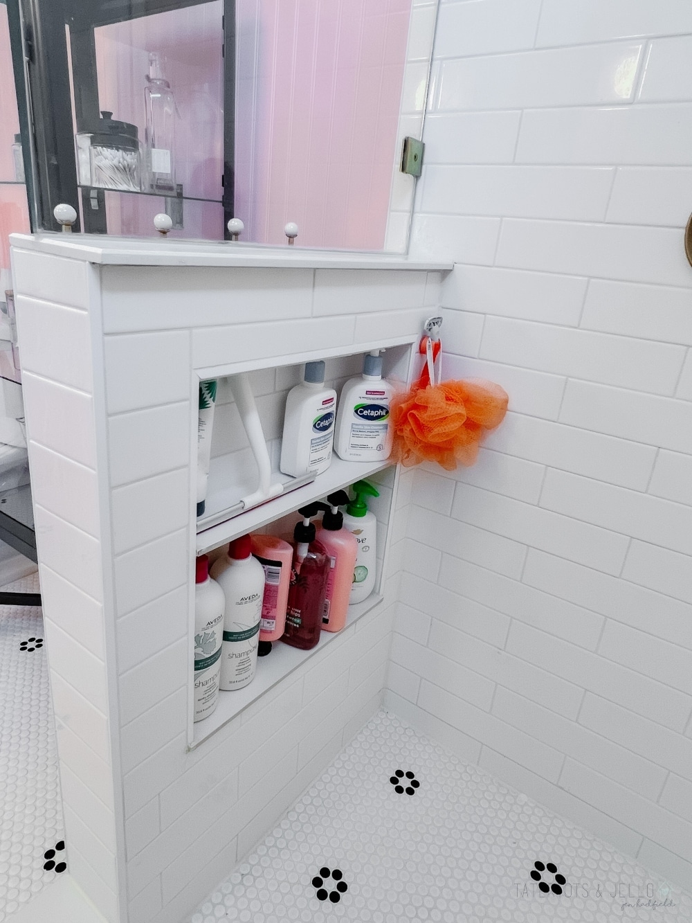 Pink and Gold Kids Bathroom Remodel. Bring a hint to your kids bathroom with these affordable and classic ideas. 