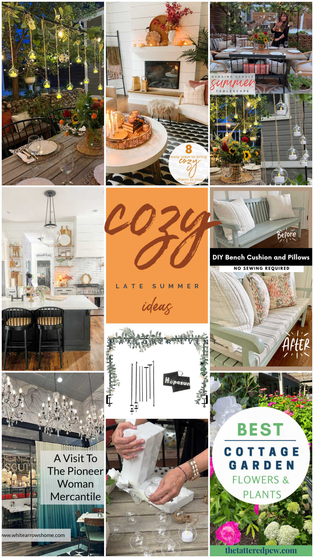 Cozy Late Summer Ideas! Enjoy summertime and transition your home into early fall with these beautiful ideas! 