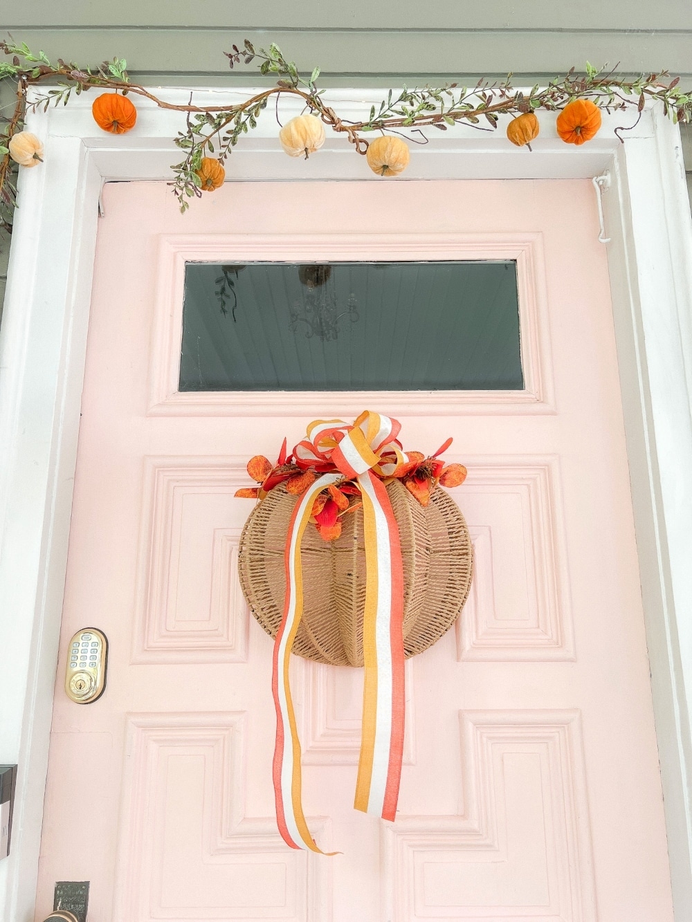 Embracing Autumn's Warmth: A Delightful Porch Transformation. Celebrate the crisp Fall season by incorporating a few simple items to transform your porch into a cozy Autumn haven. 