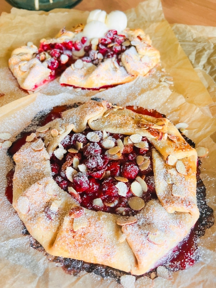 Utah Tart Cherries and an Easy Tart Cherry and Almond Galette Recipe. Harness the health benefits of tart cherries and create a gorgeous dessert in this rustic and delicious galette.