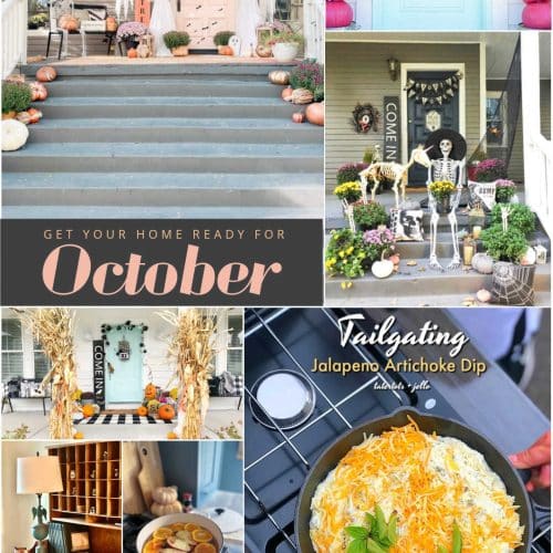 Getting Your Home Ready for October. Fall Cozy Ideas, Sweet Halloween Decor, Spooky Food, and Game Day Recipes!