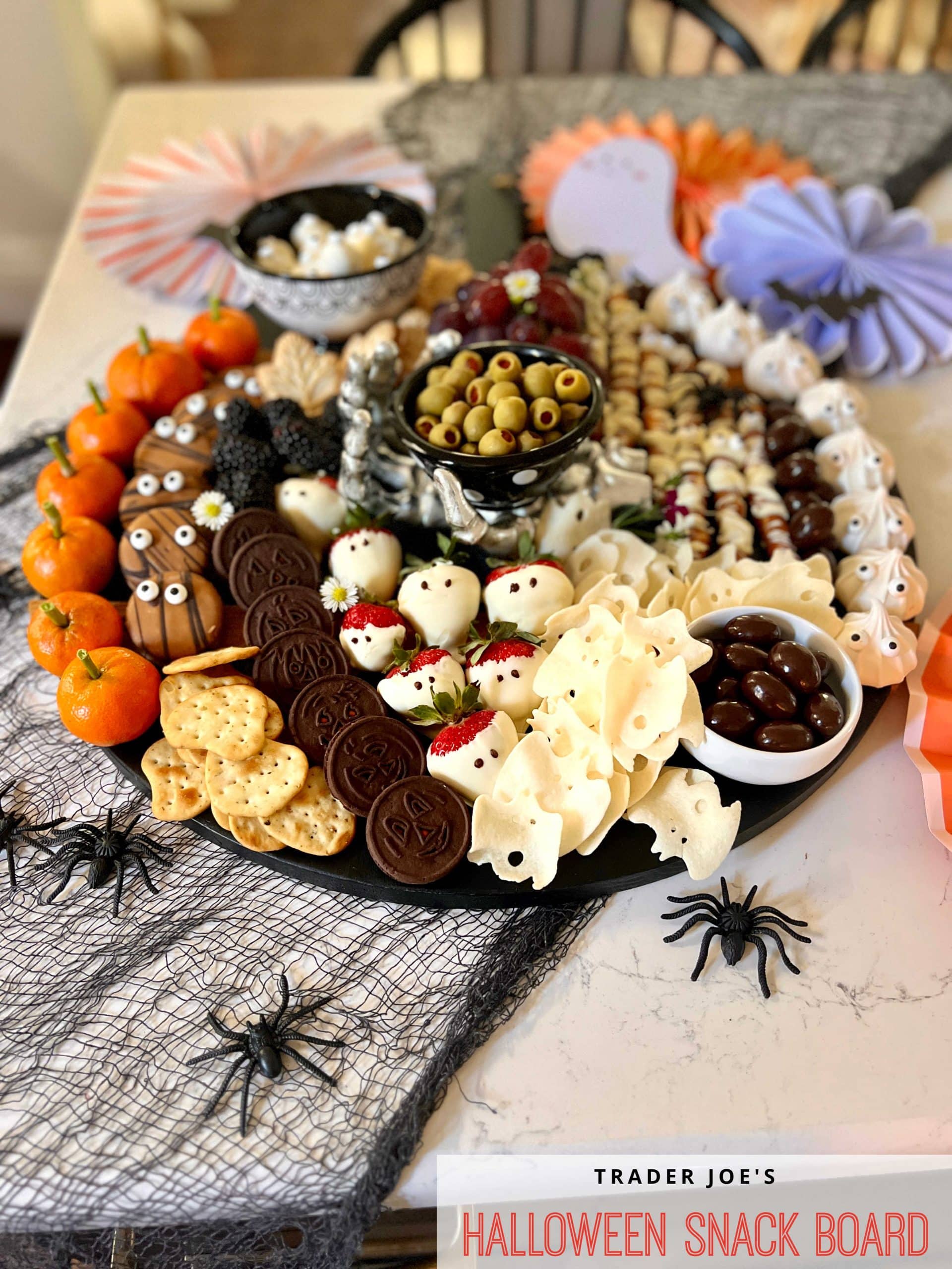 Trader Joe's Halloween Snack Board. Wow your friends and family with this delicious snack board, perfect for every Halloween occasion!