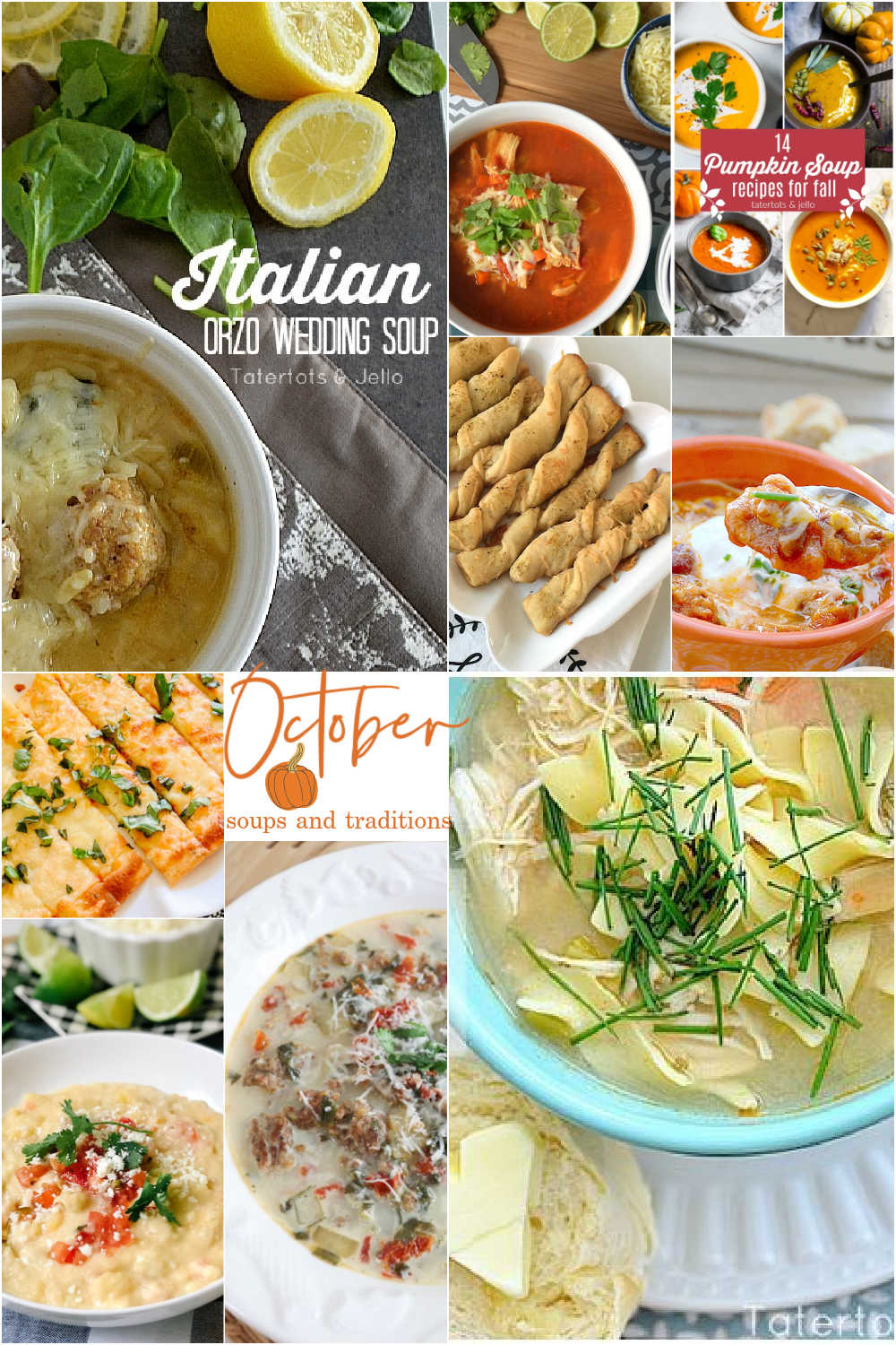 October Soups and Traditions. Some delightful October ideas that will warm your soul and create lasting memories.