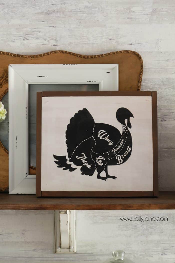 Add a touch of whimsy to your Thanksgiving spread with a printable turkey butcher chart sign. It's a fun and educational addition that will have your guests talking. 