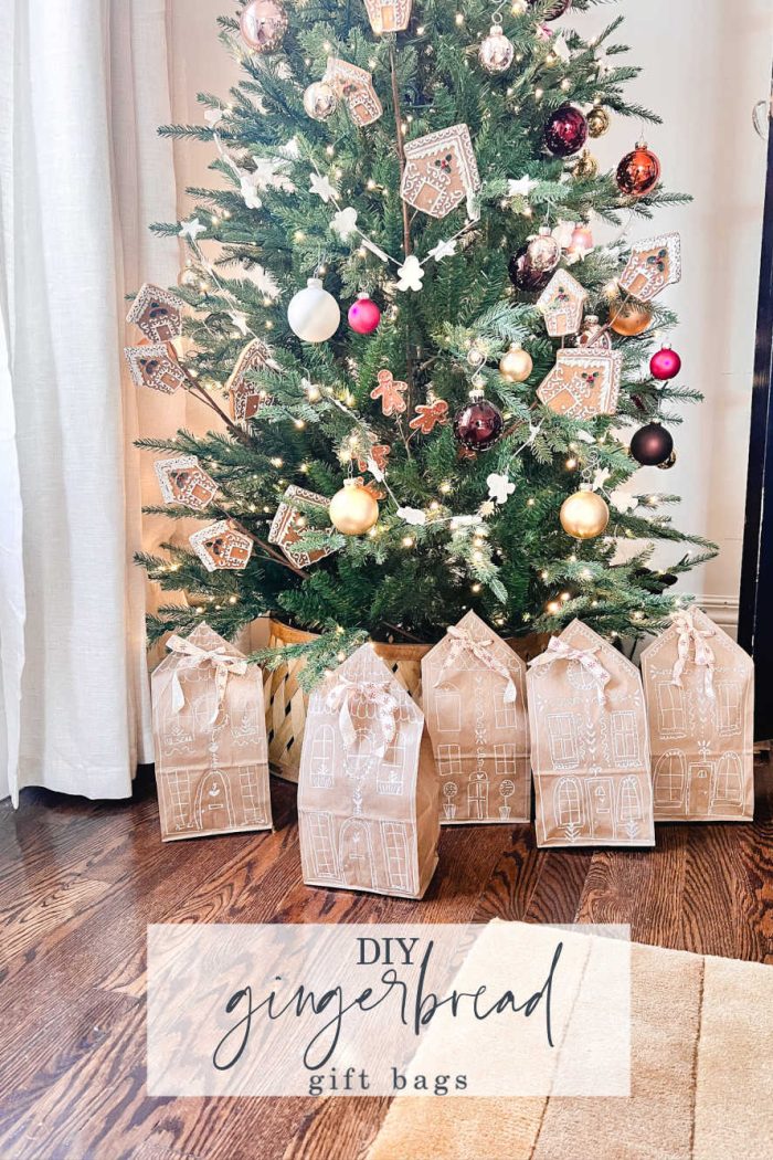 Make DIY Christmas Gingerbread Gift Bags