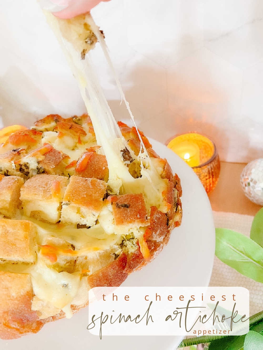 Cheesy Spinach Artichoke Bread: The Ultimate Holiday Appetizer for the Thanksgiving, Christmas and Game Day!