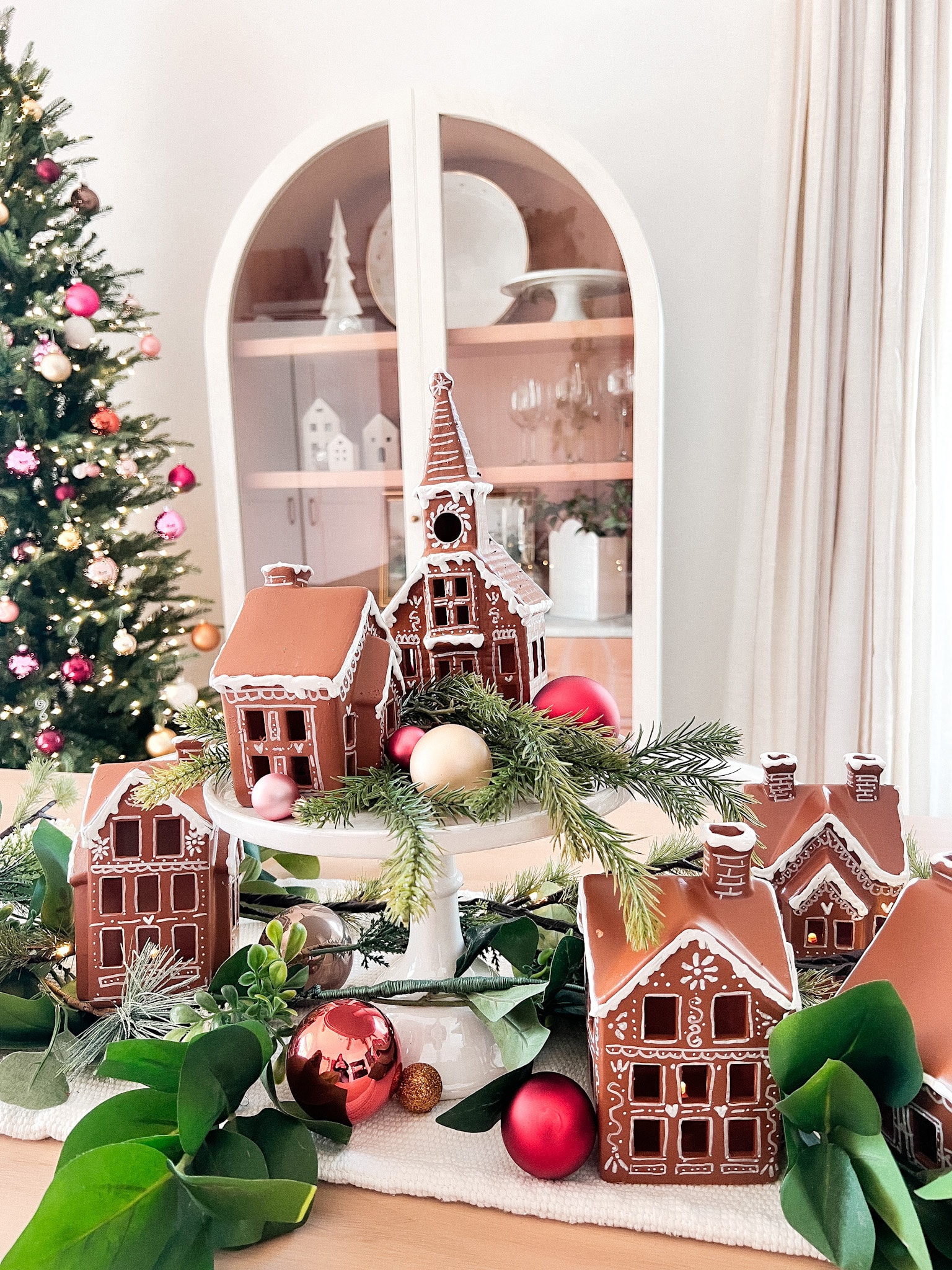 Turn a Ceramic Village into a Gingerbread Village