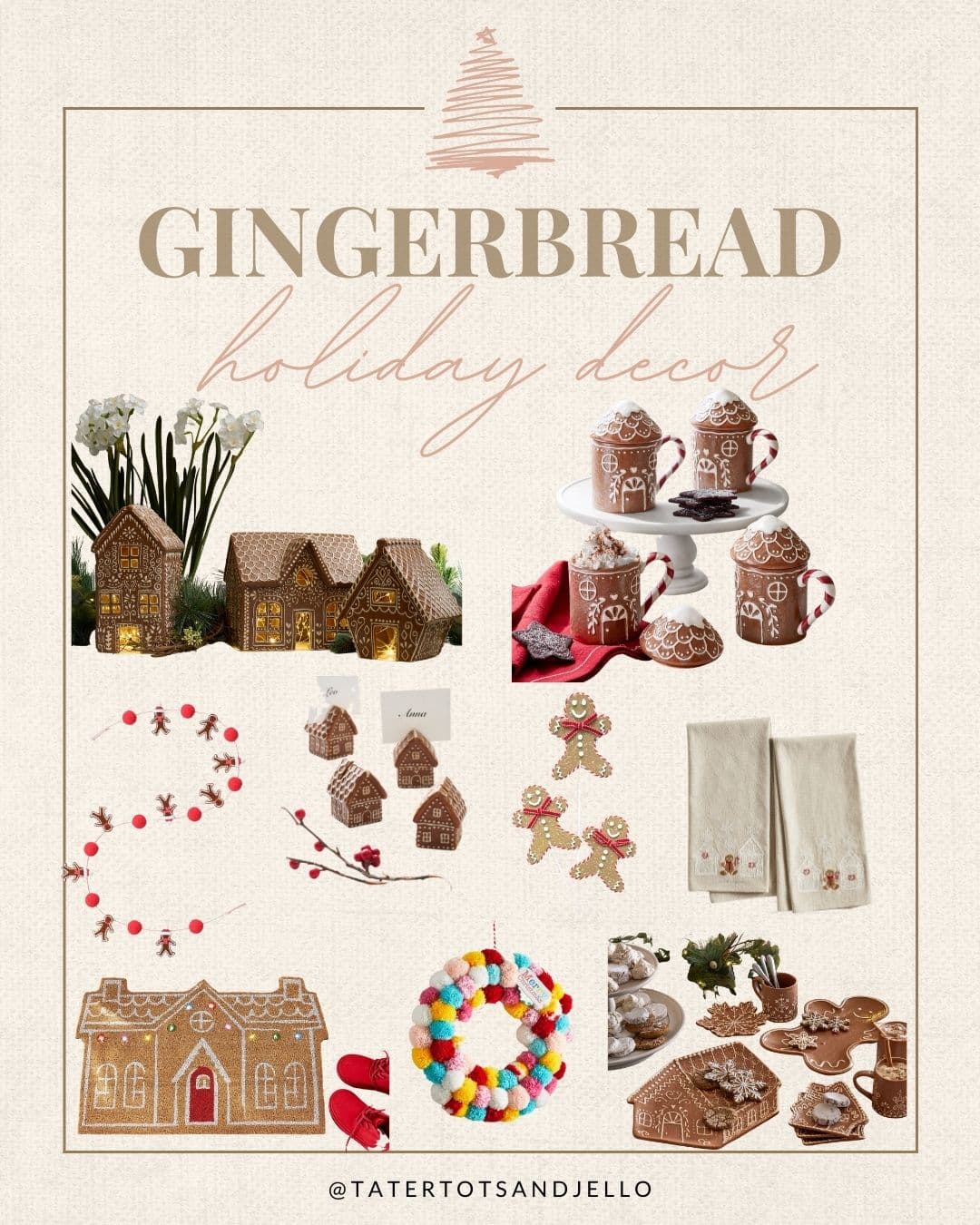 gingerbread holiday decor 