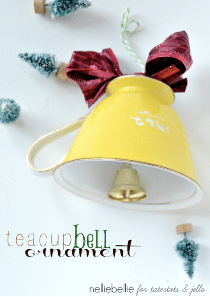 Turn a thrift store tea cup into the prettiest ornament. Perfect for a kitchen-themed tree, this DIY teacup bell ornament combines vintage charm with holiday spirit. It's a unique and budget-friendly way to add character to your Christmas decorations.