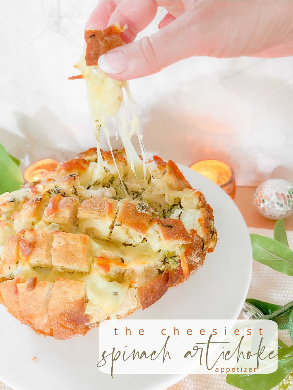 Cheesy Spinach Artichoke Bread: The Ultimate Holiday Appetizer for the Thanksgiving, Christmas and Game Day!