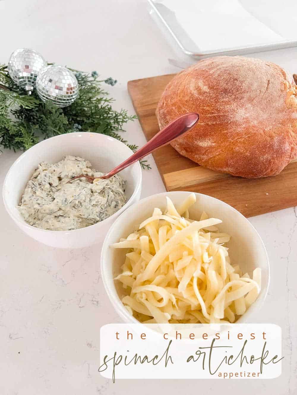 Cheesy Spinach Artichoke Bread: The Ultimate Holiday Appetizer for the Thanksgiving, Christmas and Game Day!