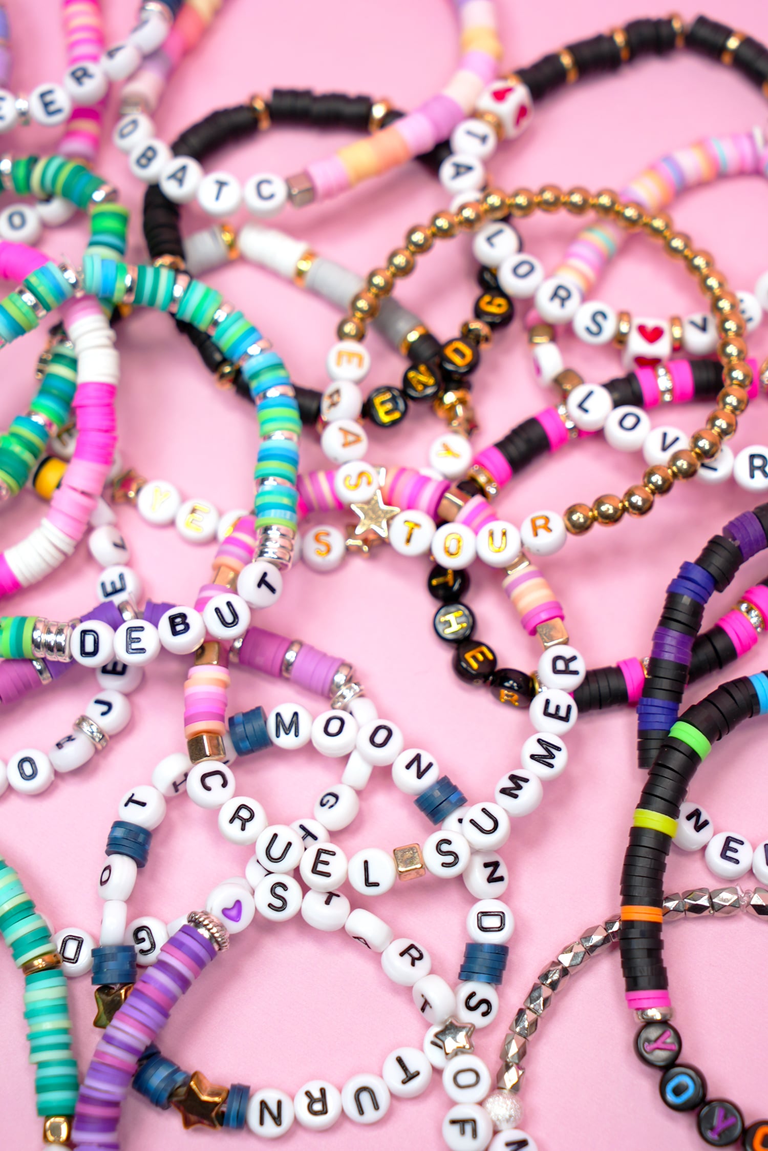 Gather your friends and Make Taylor Swift Friendship Bracelets as a fun pre-game activity. This craft not only adds a personal touch to your decor but also serves as a delightful party favor for your guests. This post shares 435 adorable bracelet ideas! 