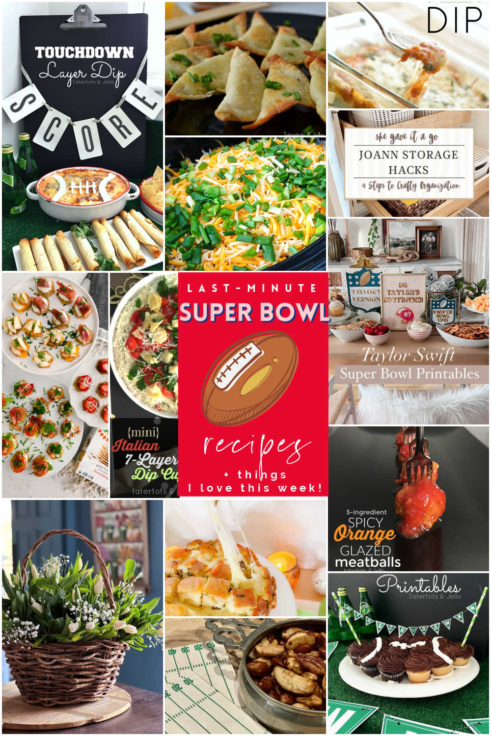 Last-Minute Super Bowl Recipes and Things I Love This Week! Discover a winning lineup of Super Bowl recipes, from crispy Baked Herb Cheese Ravioli to cheesy Pizza Dip, for a game-day spread that'll impress your guests.